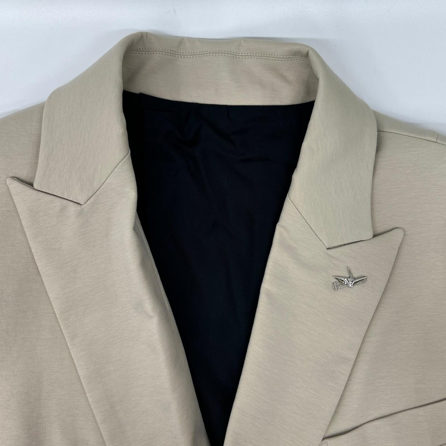 1piu1uguale3 MRB710-CTN061 Beige COMFY W-JKT double-breasted tailored jacket