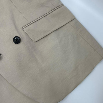 1piu1uguale3 MRB710-CTN061 Beige COMFY W-JKT double-breasted tailored jacket