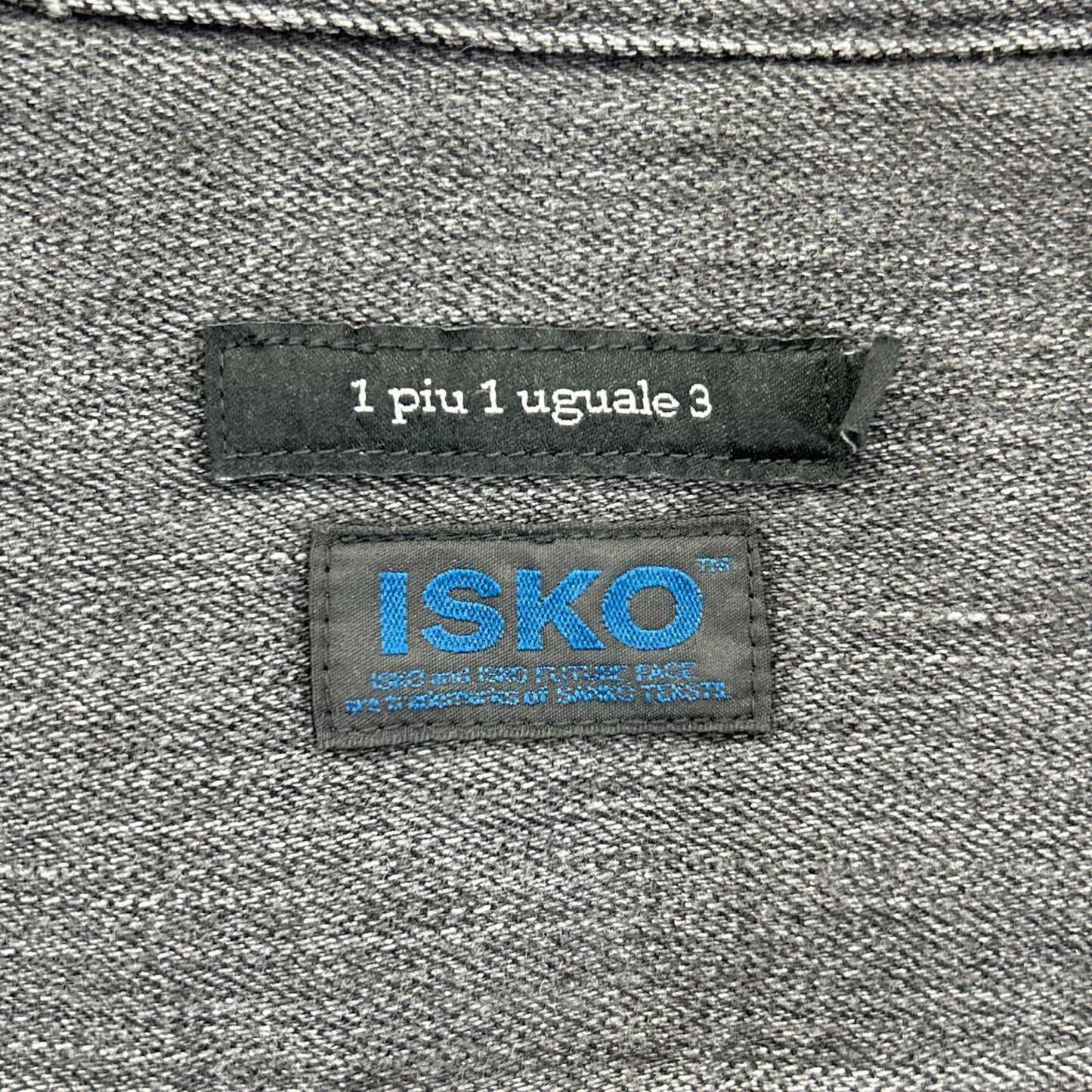 1piu1uguale3 ウノピゥウノウグァーレトレ MRS178-CTR025 ブラック S/S DENIM BIG SHIRTS デニムビック半袖シャツ トップス