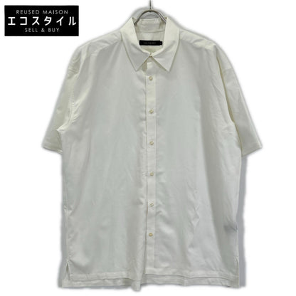 1piu1uguale3 MRS170-TCL005 White back rubber logo oversized short-sleeve shirt top