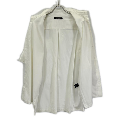 1piu1uguale3 MRS170-TCL005 White back rubber logo oversized short-sleeve shirt top