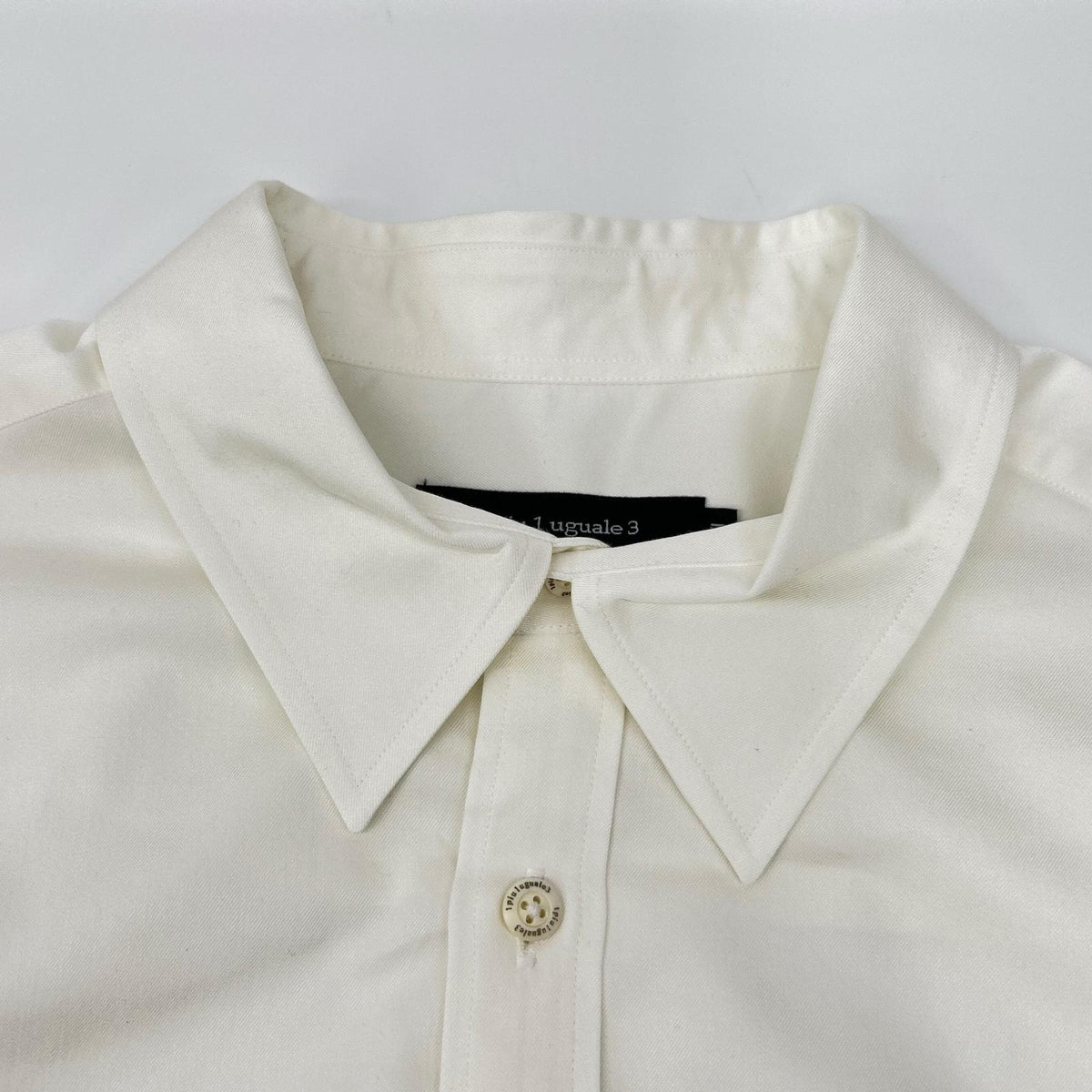 1piu1uguale3 MRS170-TCL005 White back rubber logo oversized short-sleeve shirt top