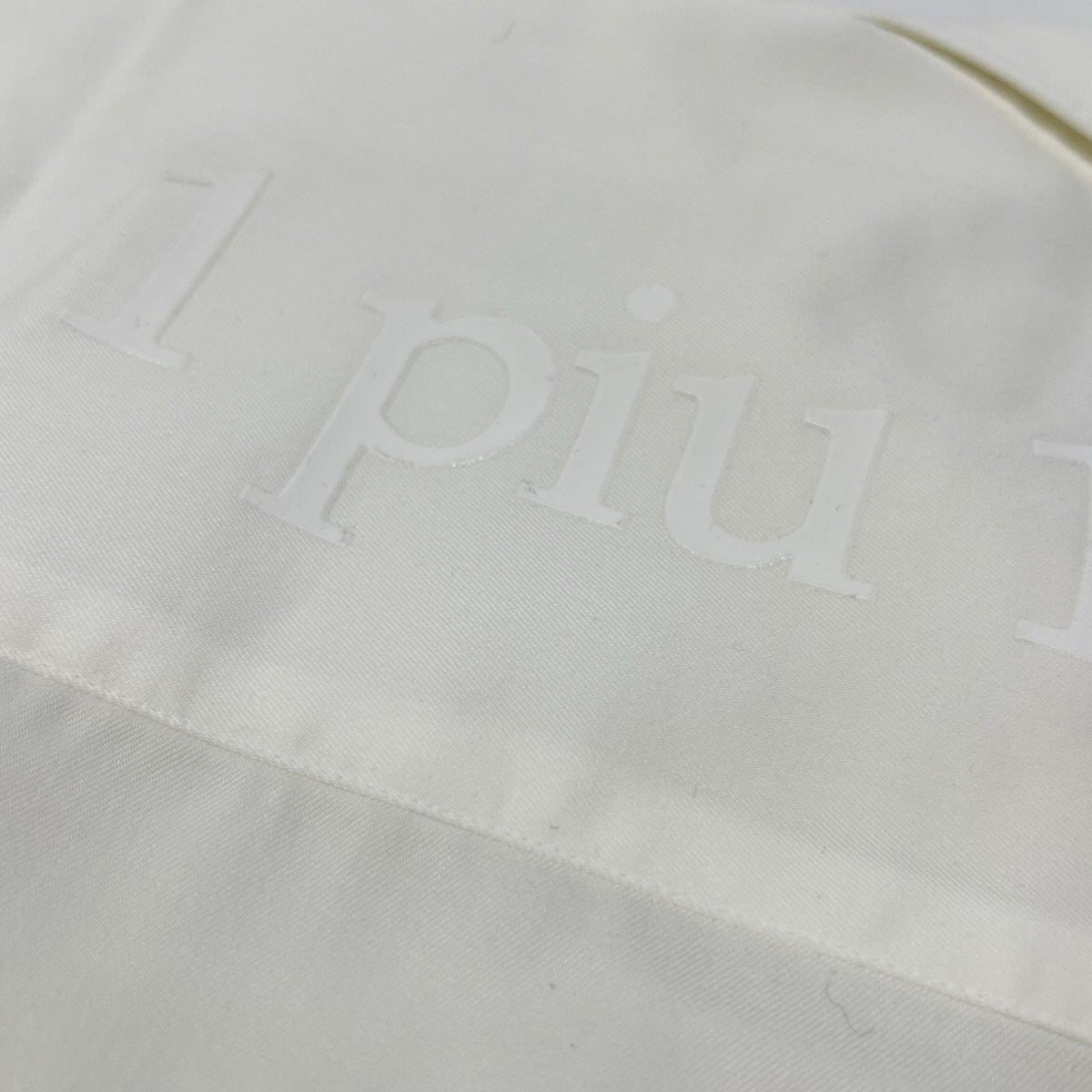 1piu1uguale3 MRS170-TCL005 White back rubber logo oversized short-sleeve shirt top