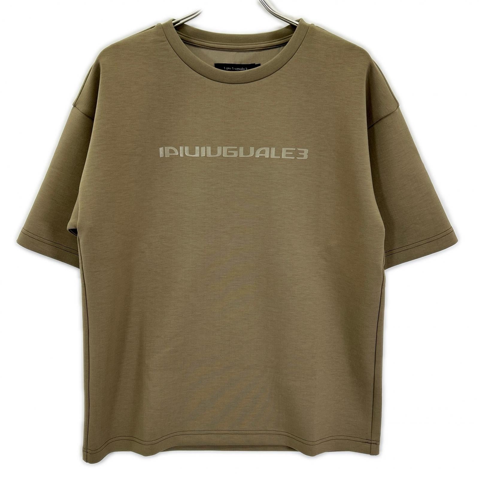 1piu1uguale3 ウノピゥウノウグァーレトレ MRT371-PRY118 カーキ S/S BIG CREW TEE ロゴプリントTシャツ トップス