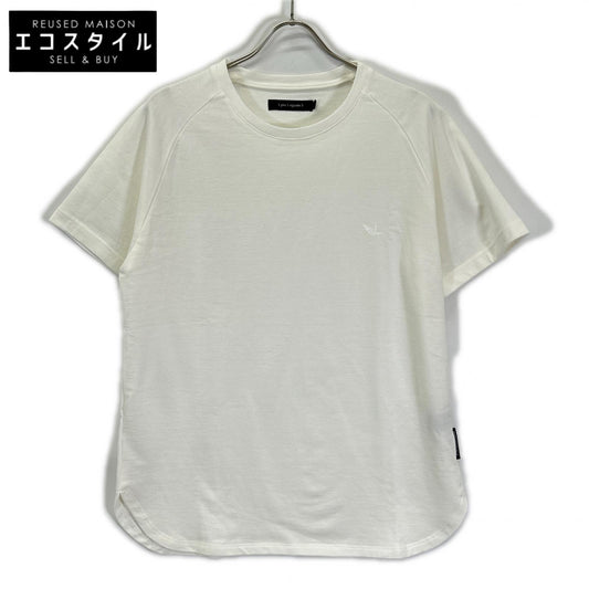 1piu1uguale3 ウノピゥウノウグァーレトレ MRT361-CTN062 ホワイト ROUND BIG TEE サイドスリットビックTシャツ トップス