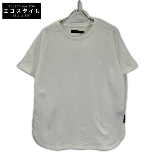 1piu1uguale3 ウノピゥウノウグァーレトレ MRT361-CTN062 ホワイト ROUND BIG TEE サイドスリットビックTシャツ トップス