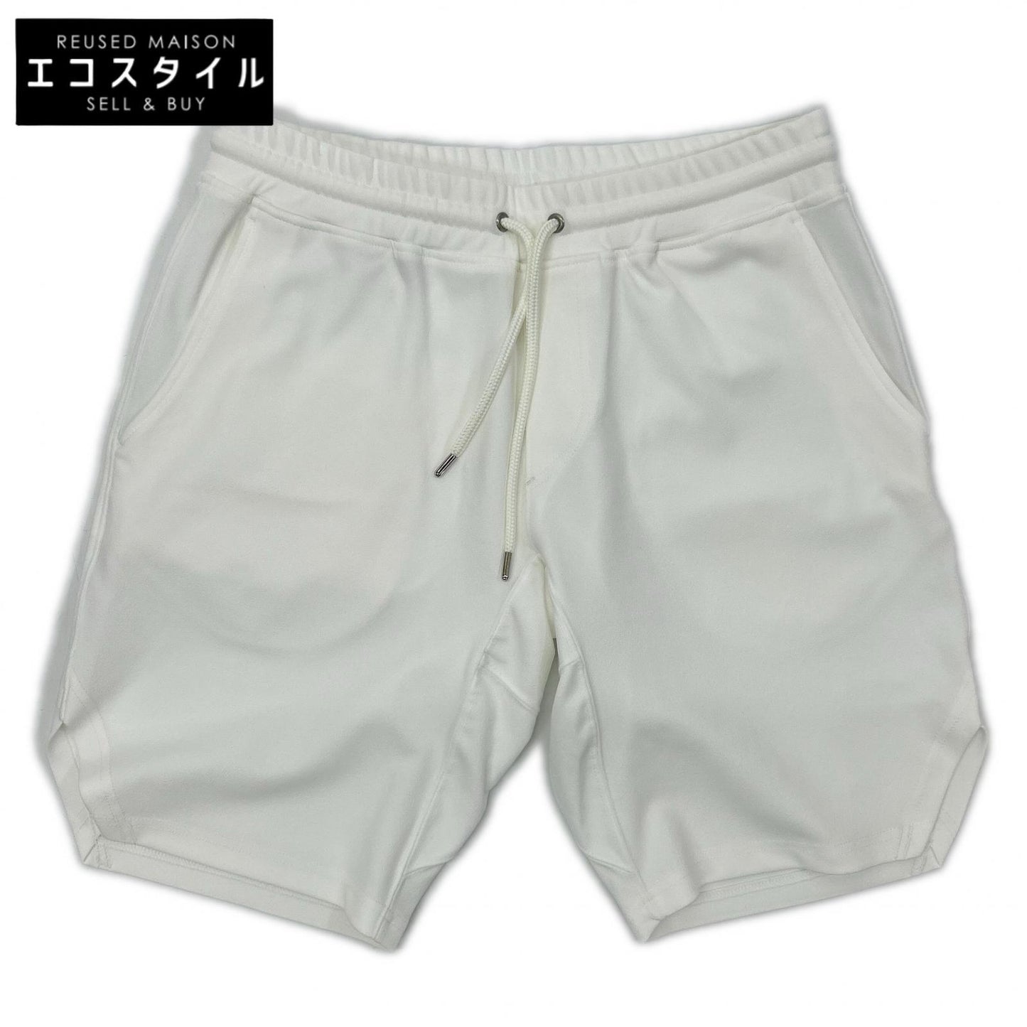 1piu1uguale3 ウノピゥウノウグァーレトレ MRP664-PEU013 ホワイト WIDE SHORTS スウェットハーフパンツ ボトムス