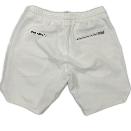 1piu1uguale3 ウノピゥウノウグァーレトレ MRP664-PEU013 ホワイト WIDE SHORTS スウェットハーフパンツ ボトムス