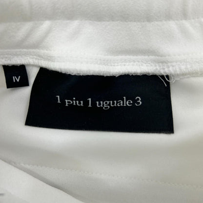 1piu1uguale3 ウノピゥウノウグァーレトレ MRP664-PEU013 ホワイト WIDE SHORTS スウェットハーフパンツ ボトムス