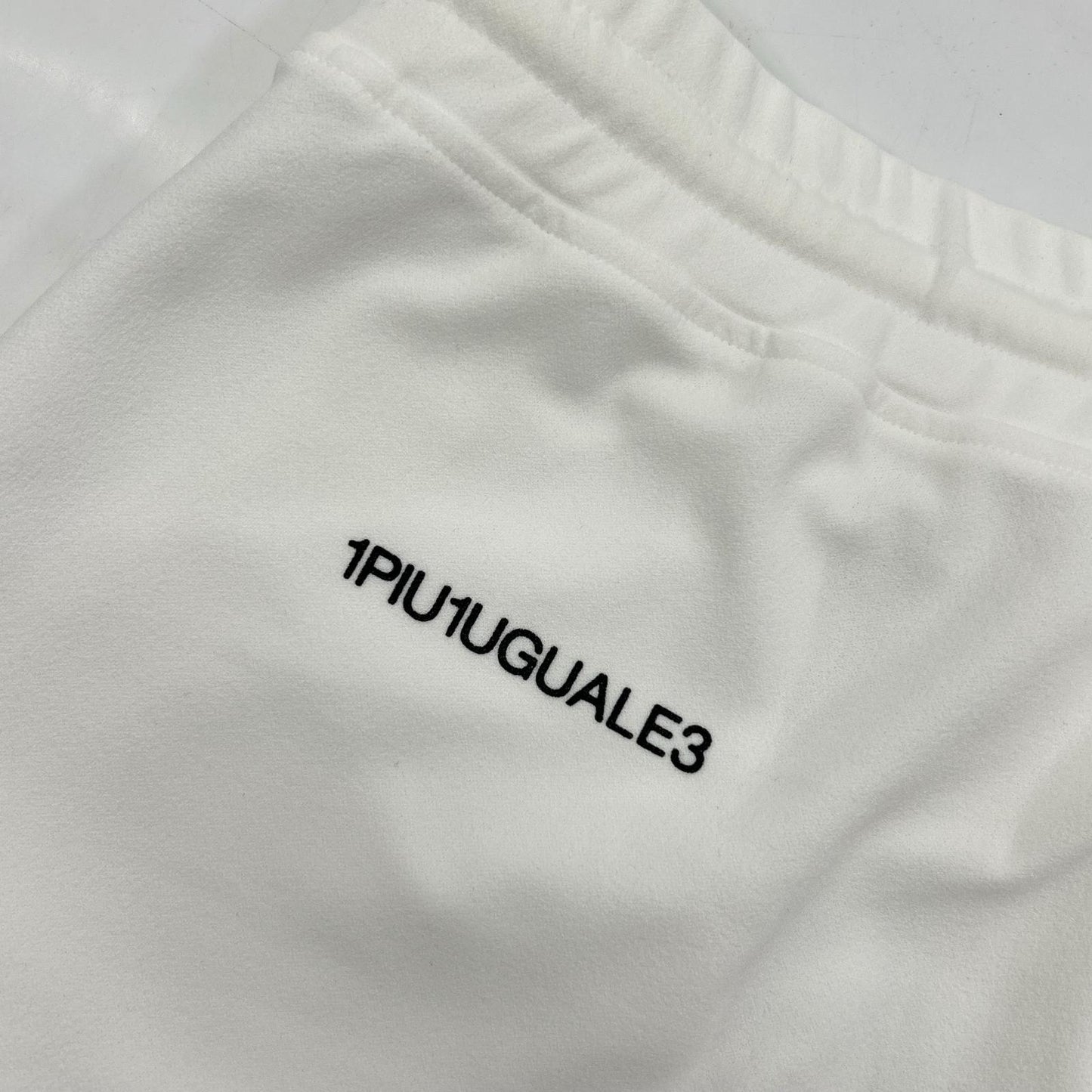 1piu1uguale3 ウノピゥウノウグァーレトレ MRP664-PEU013 ホワイト WIDE SHORTS スウェットハーフパンツ ボトムス