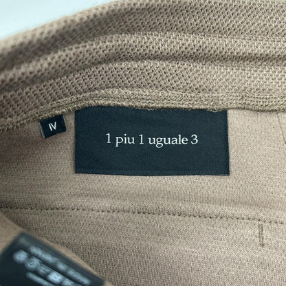 1piu1uguale3 ウノピゥウノウグァーレトレ MRP659-CTR024 ブラウン EZ SLACKS ドローストリングイージーパンツ ボトムス