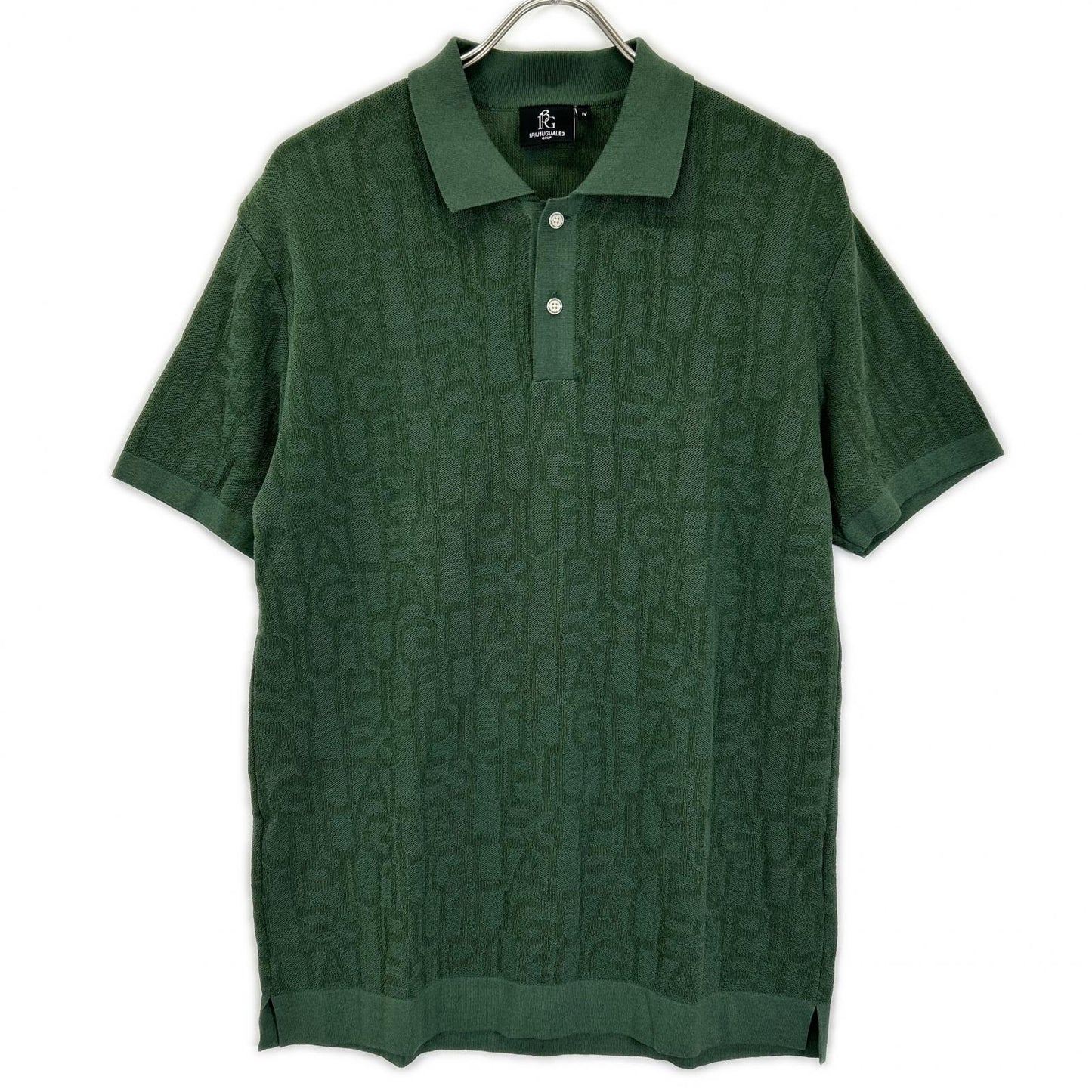 1piu1uguale3 ウノピゥウノウグァーレトレ 【GOLF】GRK049-POE427 グリーン 113 GOLF FLAGSHIP LIMITED KNIT POLO ニット半袖ポロシャツ トップス