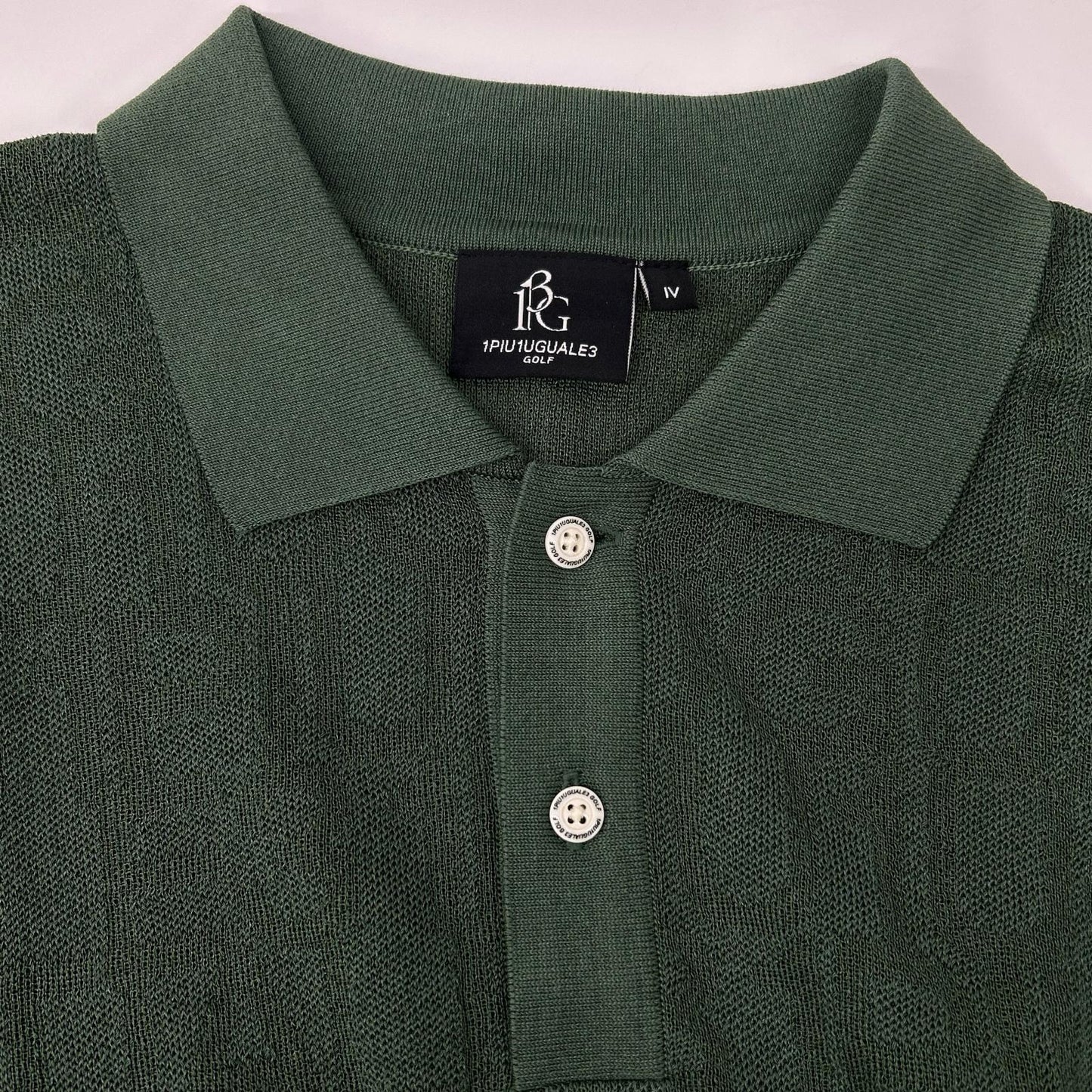 1piu1uguale3 ウノピゥウノウグァーレトレ 【GOLF】GRK049-POE427 グリーン 113 GOLF FLAGSHIP LIMITED KNIT POLO ニット半袖ポロシャツ トップス