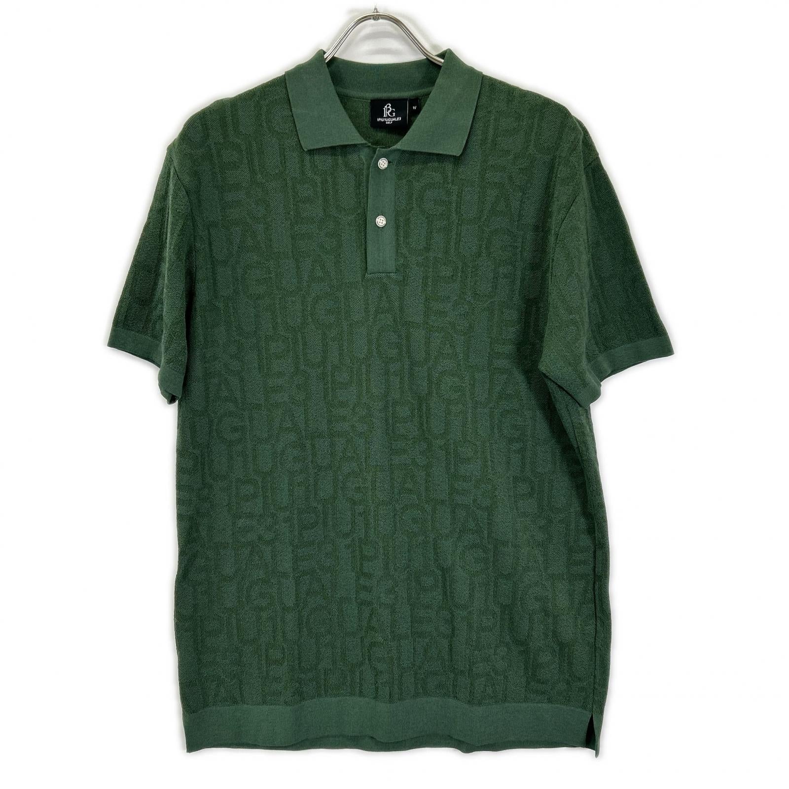 1piu1uguale3 ウノピゥウノウグァーレトレ 【GOLF】GRK049-POE427 グリーン 113 GOLF FLAGSHIP LIMITED KNIT POLO ニット半袖ポロシャツ トップス