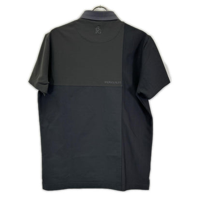 1piu1uguale3 ウノピゥウノウグァーレトレ 【GOLF】GCT005-GPE032 ブラック S/S MESH POLO メッシュ半袖ポロシャツ トップス