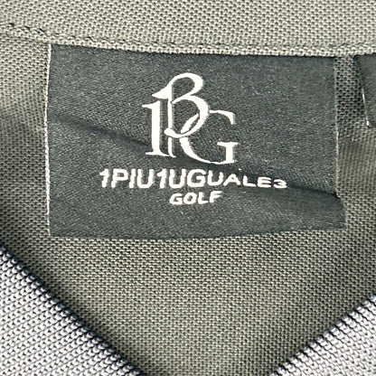 1piu1uguale3 ウノピゥウノウグァーレトレ 【GOLF】GCT005-GPE032 ブラック S/S MESH POLO メッシュ半袖ポロシャツ トップス
