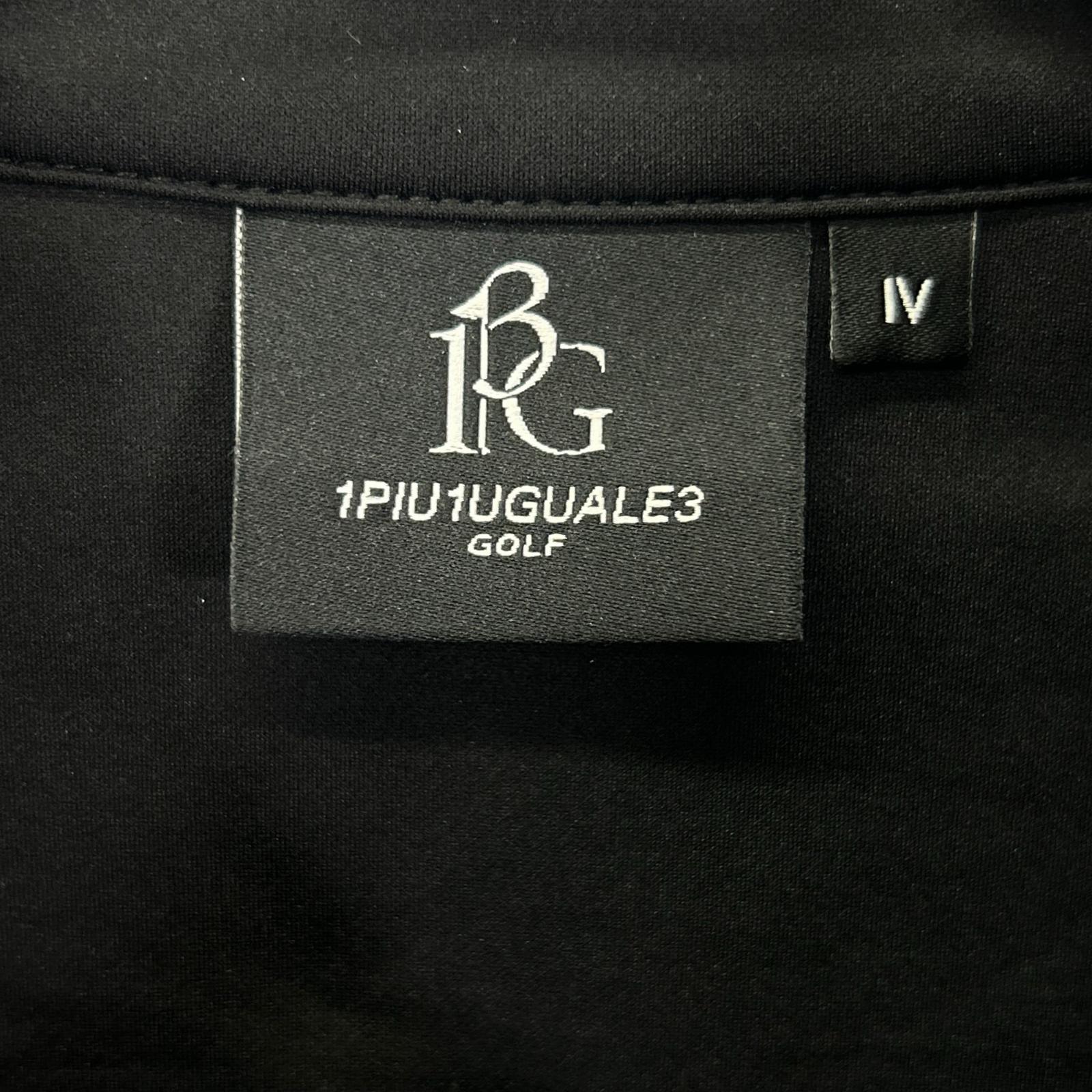 1piu1uguale3 ウノピゥウノウグァーレトレ 【GOLF】GCT006-GPE033 ブラック 113 GOLF CLASSIC / SLEEVE MESH POLO 半袖ポロシャツ トップス