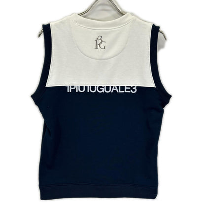 1piu1uguale3 ウノピゥウノウグァーレトレ 【GOLF】【×戸賀敬城】GRB029-POE308 ブルー×ホワイト POLY SWEAT VEST TOGA LIMITED MODEL ベスト ベスト