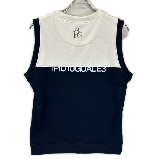1piu1uguale3 ウノピゥウノウグァーレトレ 【GOLF】【×戸賀敬城】GRB029-POE308 ブルー×ホワイト POLY SWEAT VEST TOGA LIMITED MODEL ベスト ベスト