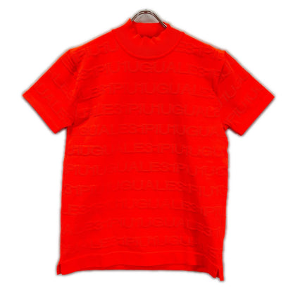 1piu1uguale3 ウノピゥウノウグァーレトレ 【GOLF】【×戸賀敬城】GRK045-POE425 オレンジ 113 GOLF KNIT MOCK ニットモックネックシャツ トップス
