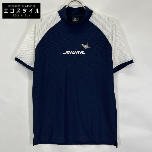 1piu1uguale3 ウノピゥウノウグァーレトレ 【GOLF】【×三浦技研】GMT003-POE536 S/S MOCK メッシュモックネックTシャツ トップス