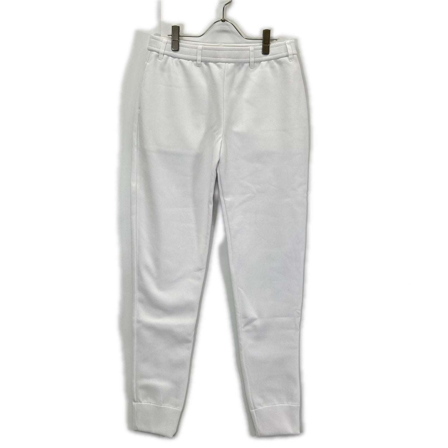 1piu1uguale3 ウノピゥウノウグァーレトレ 【GOLF】【×戸賀敬城】GRK046-POE425 ホワイト KNIT RIB PANTS イージーパンツ ボトムス
