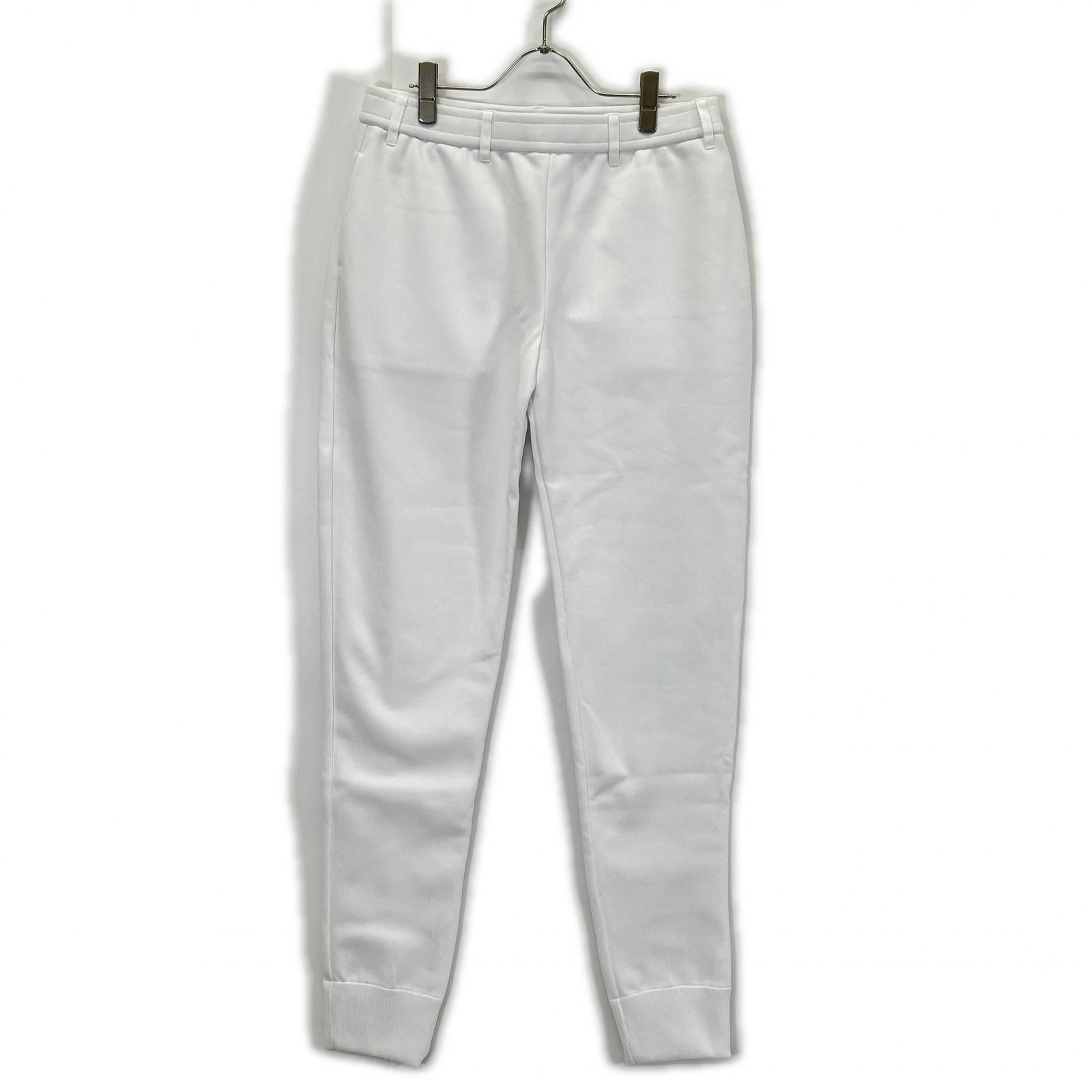 1piu1uguale3 ウノピゥウノウグァーレトレ 【GOLF】【×戸賀敬城】GRK046-POE425 ホワイト KNIT RIB PANTS イージーパンツ ボトムス