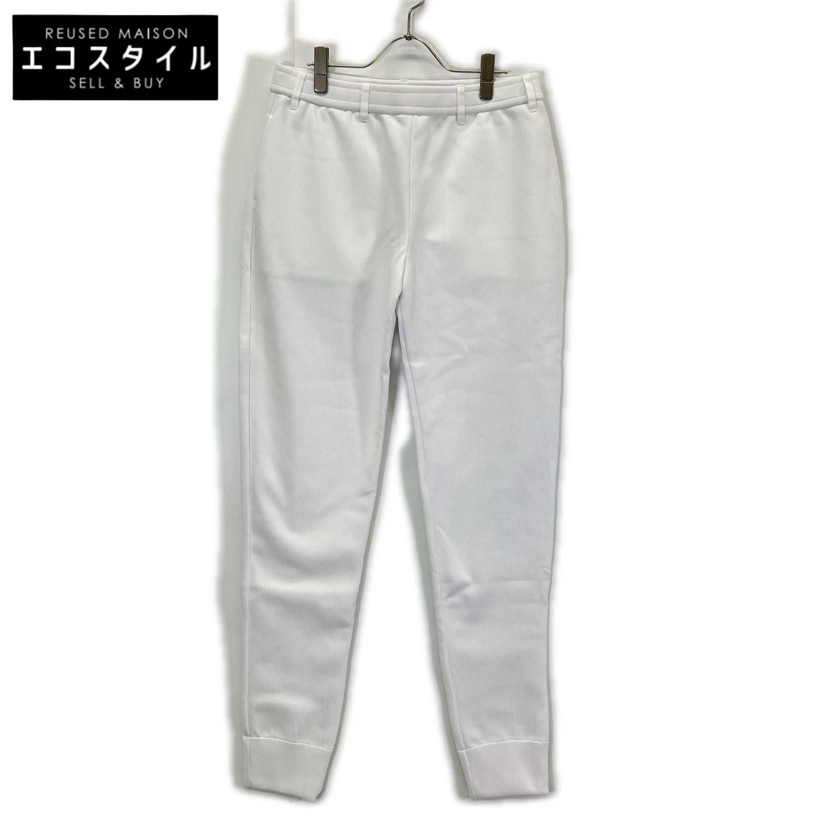 1piu1uguale3 ウノピゥウノウグァーレトレ 【GOLF】【×戸賀敬城】GRK046-POE425 ホワイト KNIT RIB PANTS イージーパンツ ボトムス
