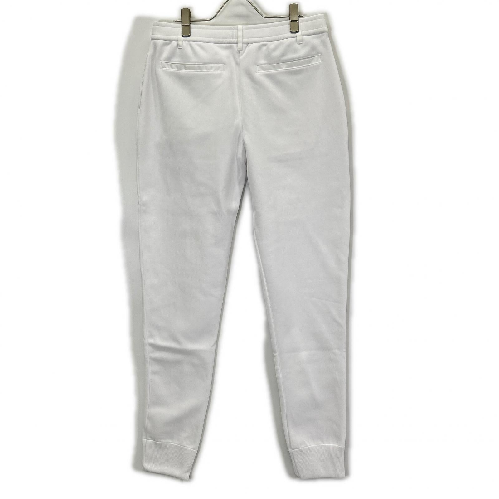 1piu1uguale3 ウノピゥウノウグァーレトレ 【GOLF】【×戸賀敬城】GRK046-POE425 ホワイト KNIT RIB PANTS イージーパンツ ボトムス