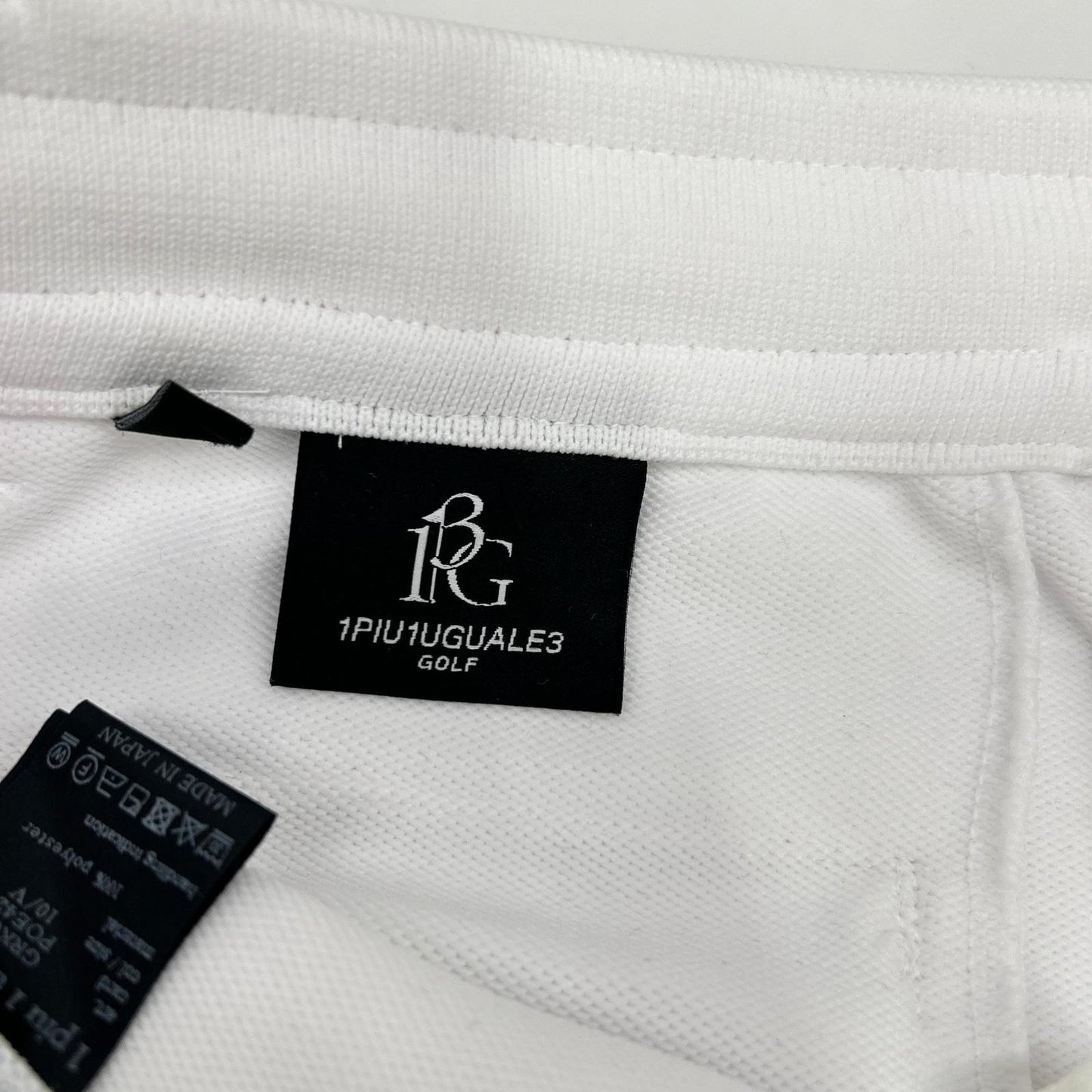 1piu1uguale3 ウノピゥウノウグァーレトレ 【GOLF】【×戸賀敬城】GRK046-POE425 ホワイト KNIT RIB PANTS イージーパンツ ボトムス