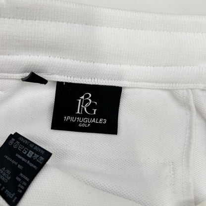 1piu1uguale3 ウノピゥウノウグァーレトレ 【GOLF】【×戸賀敬城】GRK046-POE425 ホワイト KNIT RIB PANTS イージーパンツ ボトムス