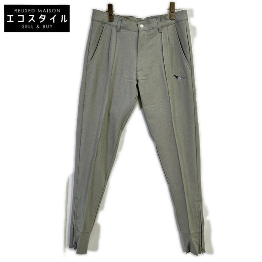 1piu1uguale3 ウノピゥウノウグァーレトレ 【GOLF】【×戸賀敬城】GRP064-POE340 グレー PINTUCK PANTS センタープレススラックスパンツ ボトムス