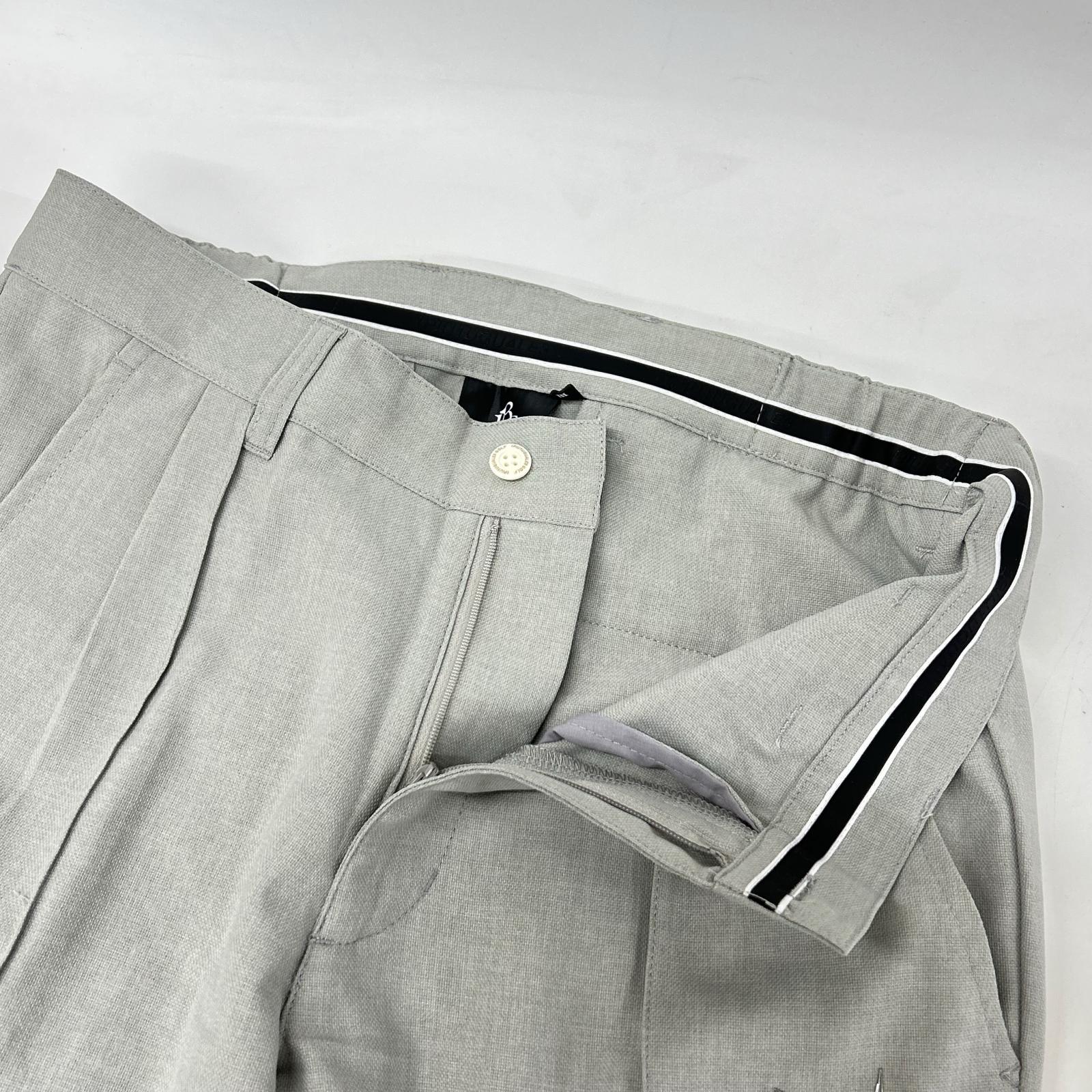 1piu1uguale3 ウノピゥウノウグァーレトレ 【GOLF】【×戸賀敬城】GRP064-POE340 グレー PINTUCK PANTS センタープレススラックスパンツ ボトムス
