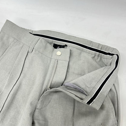 1piu1uguale3 ウノピゥウノウグァーレトレ 【GOLF】【×戸賀敬城】GRP064-POE340 グレー PINTUCK PANTS センタープレススラックスパンツ ボトムス