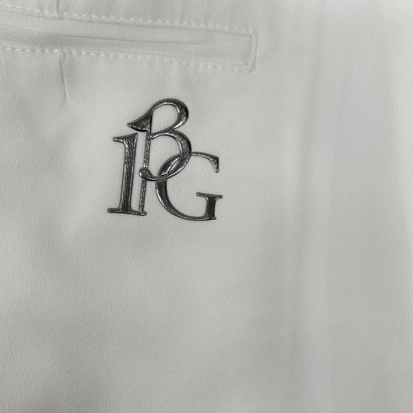 1piu1uguale3 ウノピゥウノウグァーレトレ 【GOLF】【×戸賀敬城】GRP064-POE340 ホワイト PINTUCK PANTS センタープレススラックスパンツ ボトムス