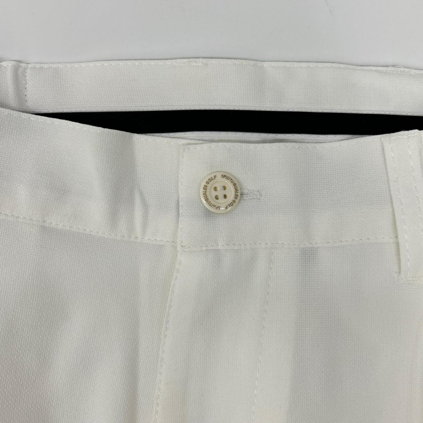 1piu1uguale3 ウノピゥウノウグァーレトレ 【GOLF】【×戸賀敬城】GRP064-POE340 ホワイト PINTUCK PANTS センタープレススラックスパンツ ボトムス