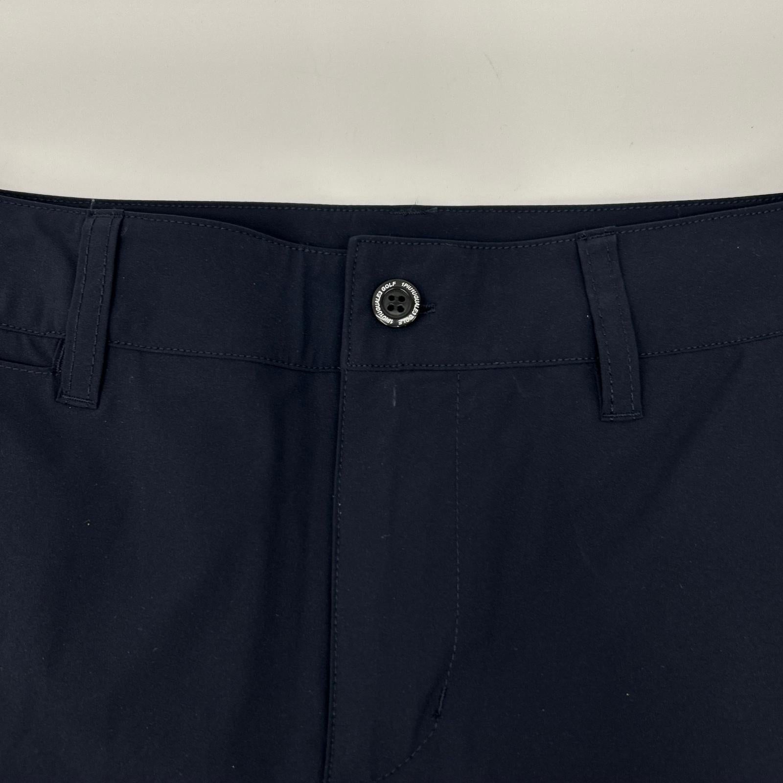 1piu1uguale3 ウノピゥウノウグァーレトレ 【GOLF】GSP071-POE478 ブラック BASIC LONG PANTS ナイロンスラックスパンツ ボトムス