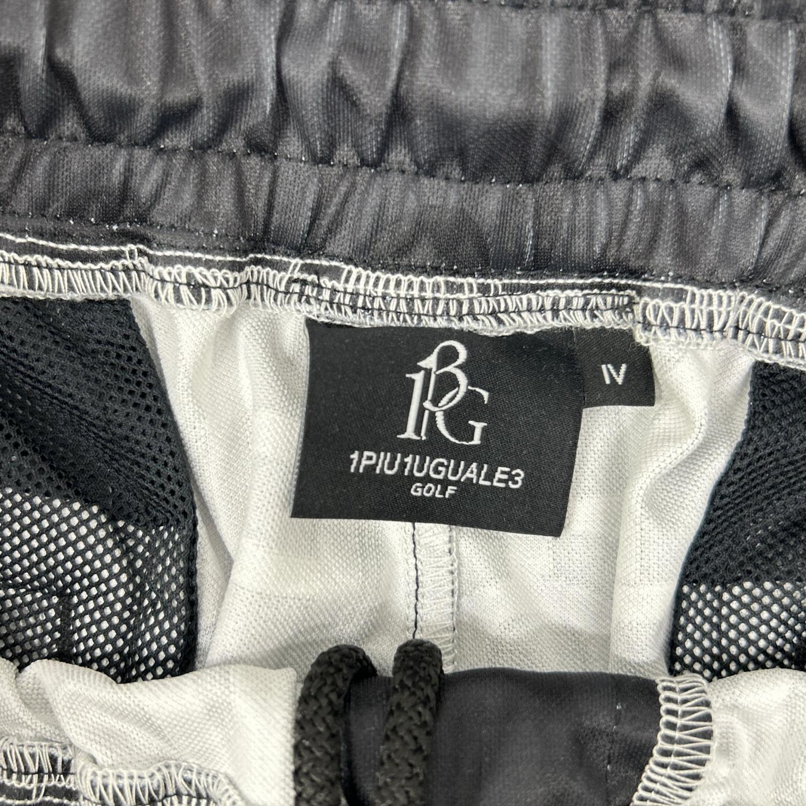 1piu1uguale3 ウノピゥウノウグァーレトレ 【GOLF】GRP178-GPE005 ブラック 113 GOLF JACQUARD SHORTS ショートパンツ ボトムス