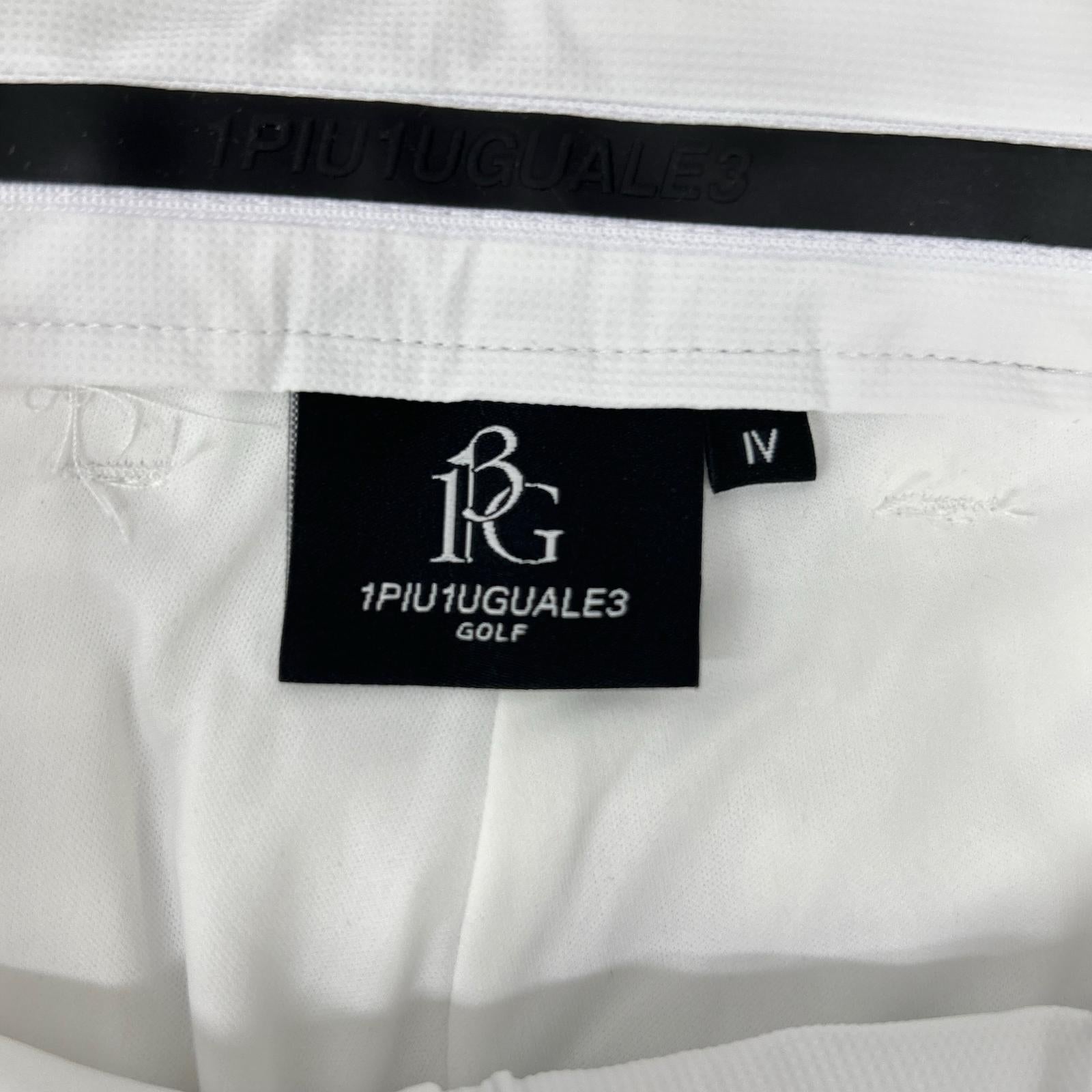 1piu1uguale3 ウノピゥウノウグァーレトレ 【GOLF】GRP186-GPU003 ホワイト 113 GOLF SHORT PANTS ショートパンツ ボトムス