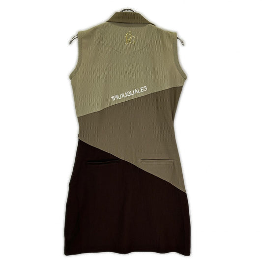 1piu1uguale3 ウノピゥウノウグァーレトレ 【GOLF】GST190-POE488 NS POLO ONE PIECE メッシュノースリーブワンピース ワンピース