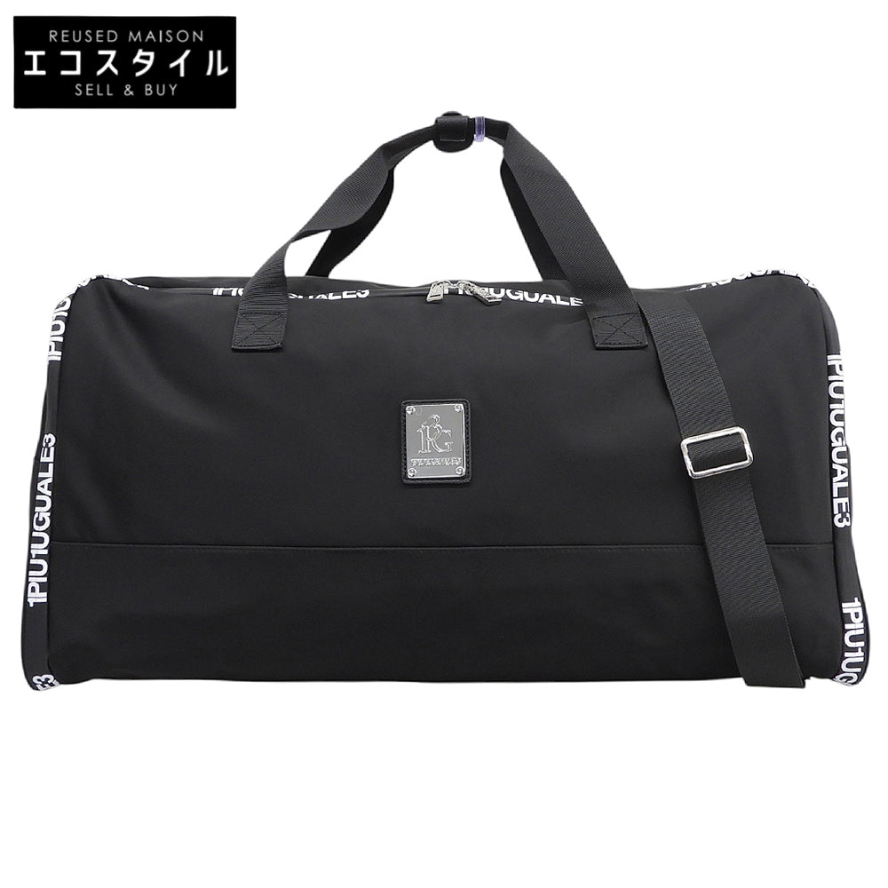 1piu1uguale3 ウノピゥウノウグァーレトレ 美品 【GOLF】 BOSTON BAG ナイロン ボストンバッグ メンズ 黒 ブラック GRG356-NYU085 ボストンバッグ