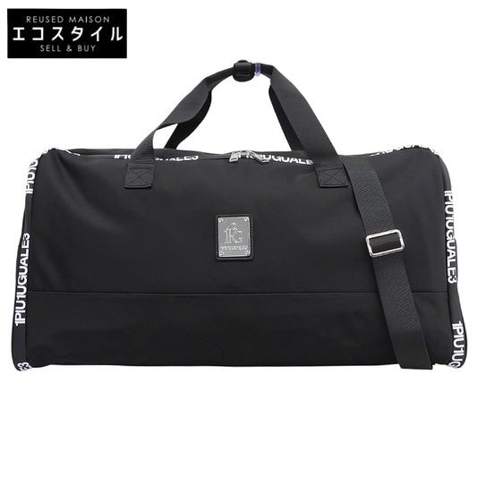 1piu1uguale3 ウノピゥウノウグァーレトレ 美品 【GOLF】 BOSTON BAG ナイロン ボストンバッグ メンズ 黒 ブラック GRG356-NYU085 ボストンバッグ