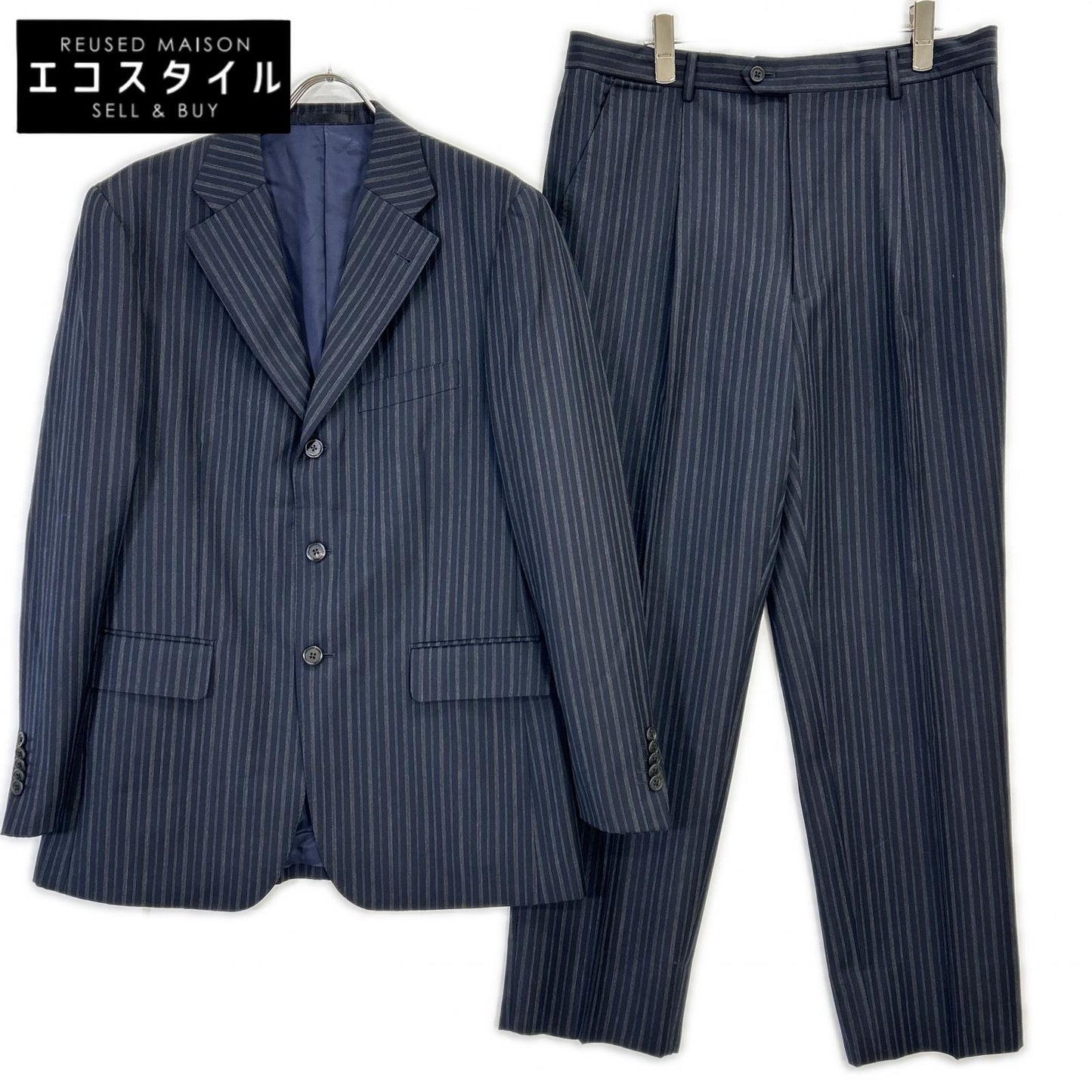 PaulSmith ポールスミス ブラック ストライプ ジャケット パンツ スーツ セットアップ スーツ セットアップ