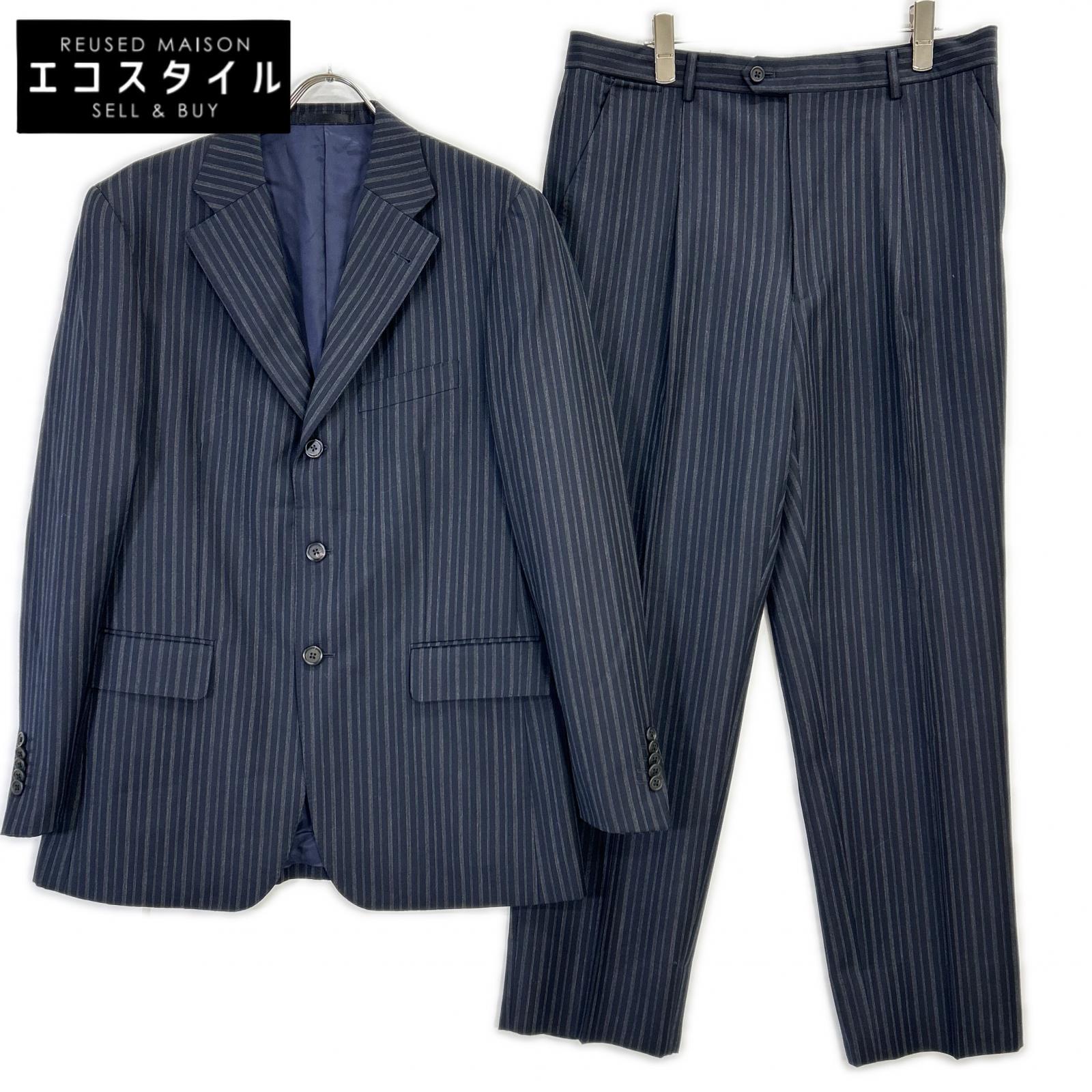 PaulSmith ポールスミス ブラック ストライプ ジャケット パンツ スーツ セットアップ スーツ セットアップ