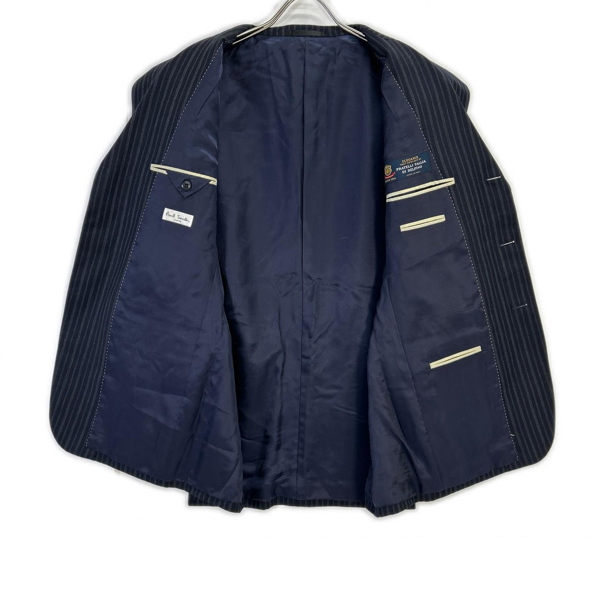Paul Smith black striped jacket pants suit set-up suit set-up