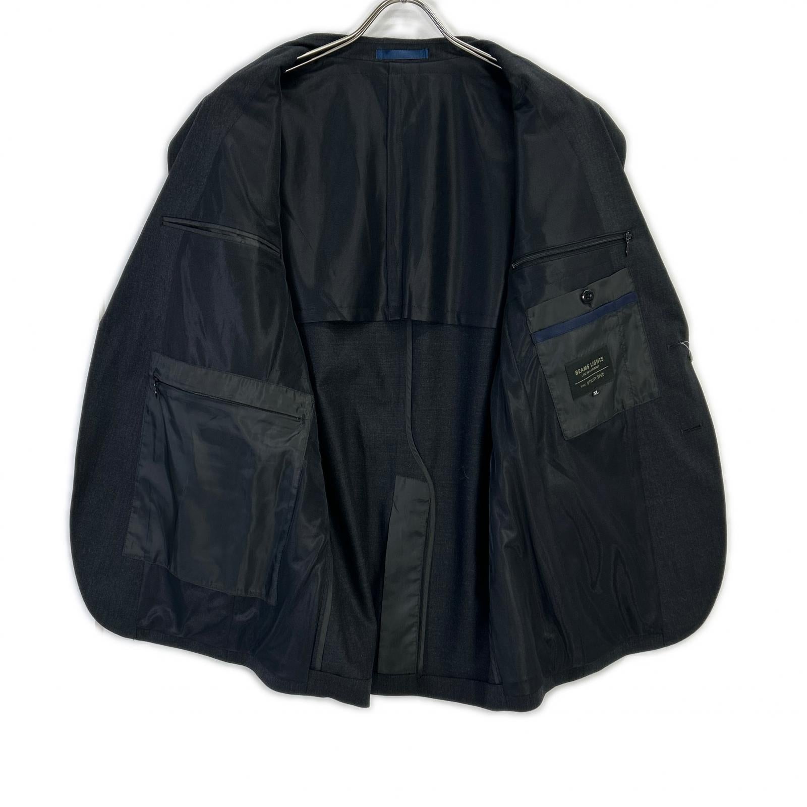 BEAMS Lights ビームスライツ ブラック 2B ノッチドラペル センターベント ジャケット ジャケット