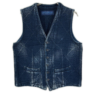 Porter Classic ポータークラシック インディゴ KENDO×SASHIKO 刺し子 デニムオーバーベスト ベスト