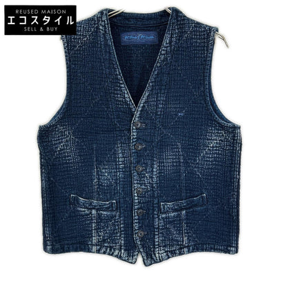Porter Classic ポータークラシック インディゴ KENDO×SASHIKO 刺し子 デニムオーバーベスト ベスト