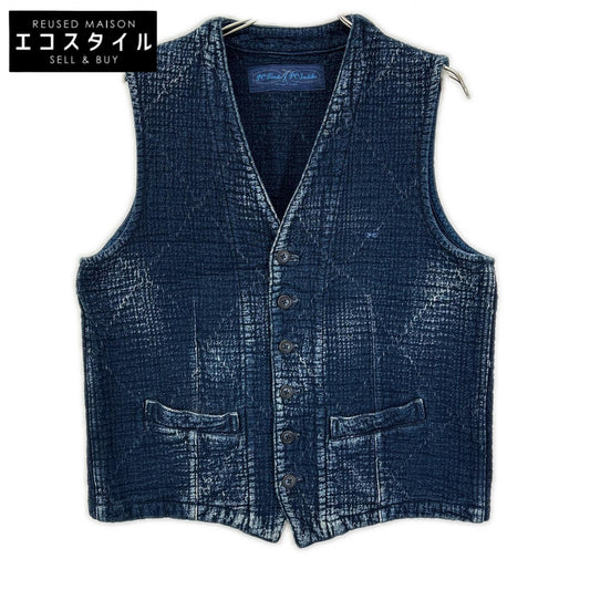 Porter Classic Porter Classic Indigo KENDO×SASHIKO Sashiko denim over-vest vest