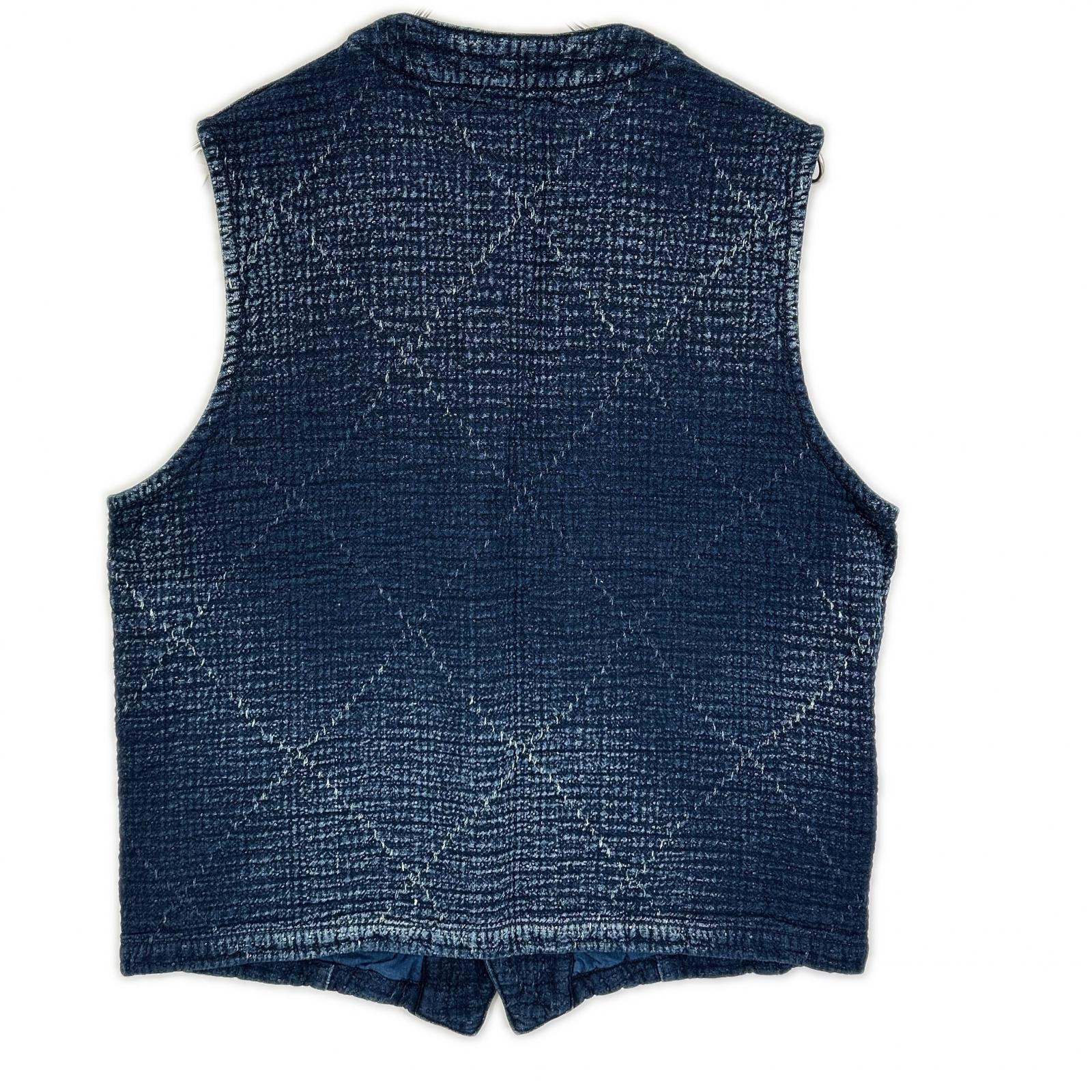 Porter Classic ポータークラシック インディゴ KENDO×SASHIKO 刺し子 デニムオーバーベスト ベスト